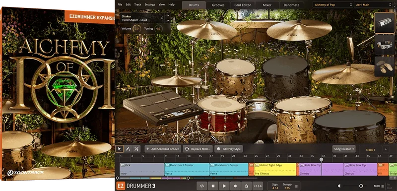 Toontrack EZX: Alchemy of Pop interface
