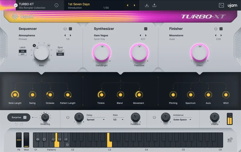 Ujam Usynth TURBO-XT interface