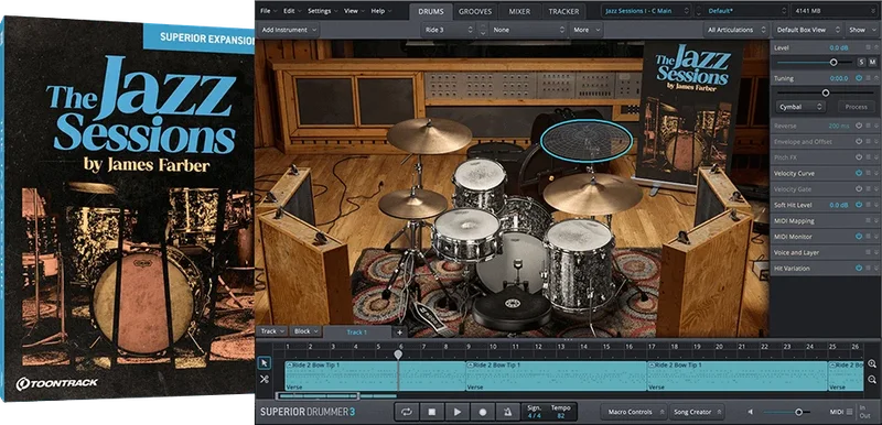 Toontrack SDX The Jazz Sessions interface