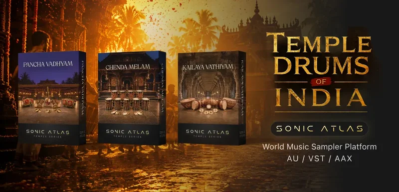 Pitch Innovations Sonic Atlas Temple Drums of India Bundle interface