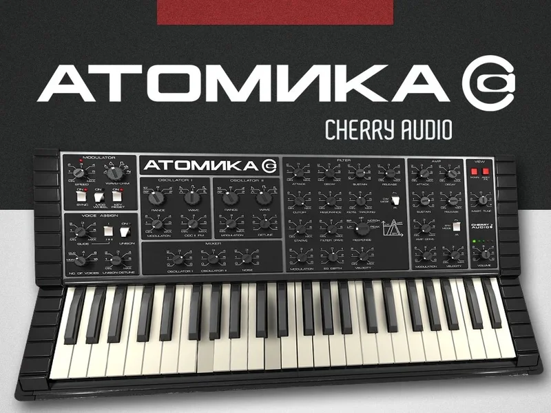 Cherry Audio Atomika Synthesizer interface