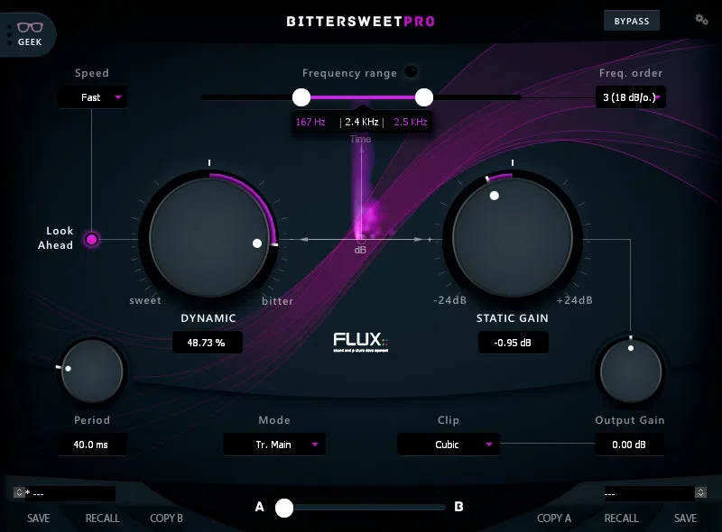 Flux BitterSweet Pro v3 interface