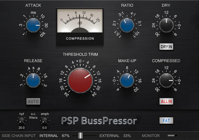 PSP Audioware BussPressor interface