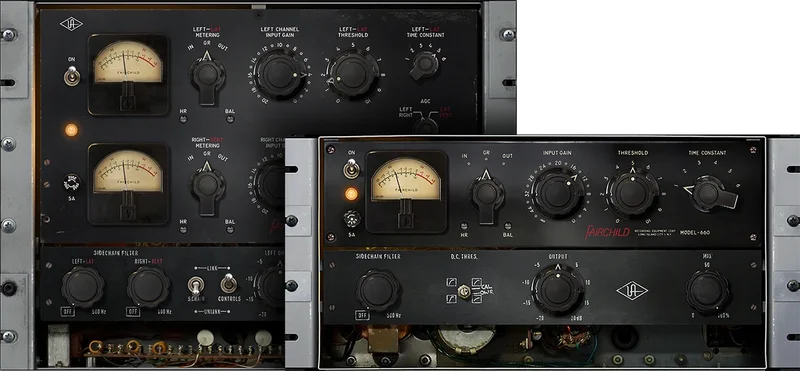 Universal Audio UAD Fairchild Tube Limiter Collection interface