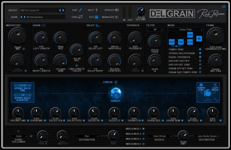 Rob Papen DelGrain interface