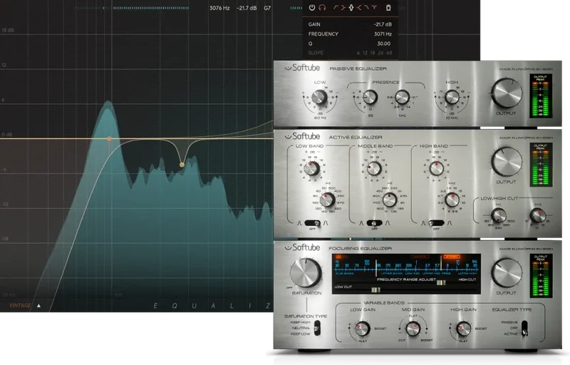 Softube Equalizers & Passive-Active Pack Bundle interface