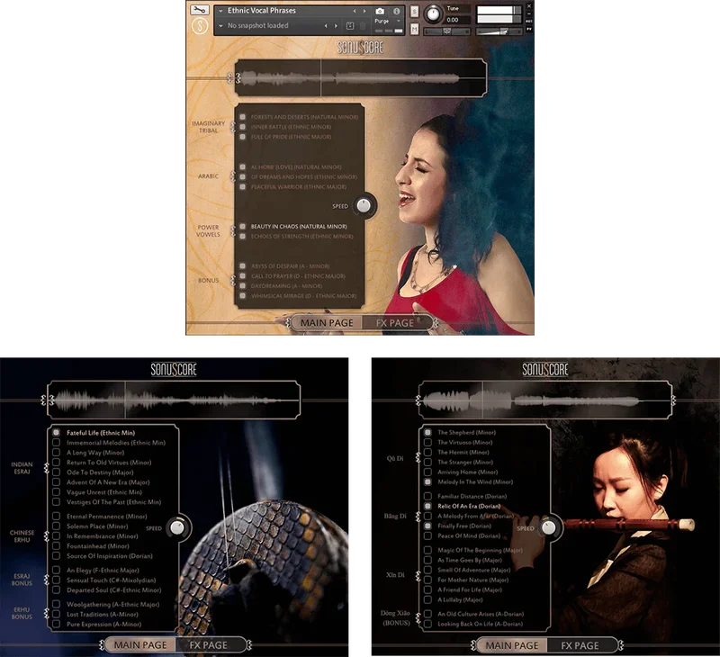 Sonuscore World Music Bundle interface