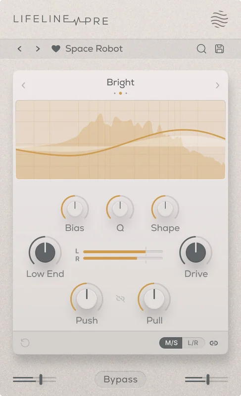 Excite Audio Lifeline Pre interface