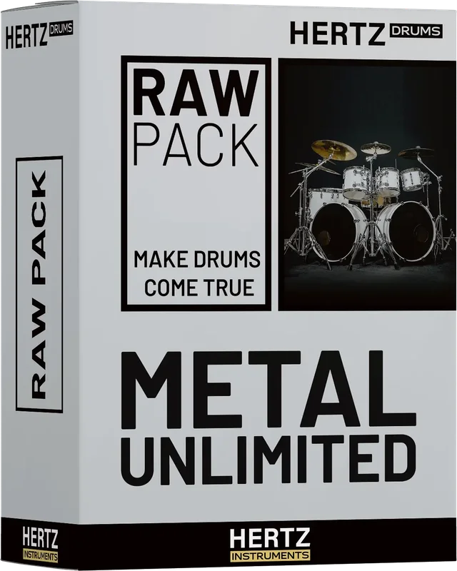 Hertz Drums Metal Unlimited Raw Pack interface