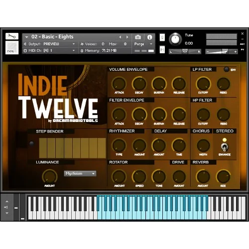 Dream Audio Tools Indie Twelve interface