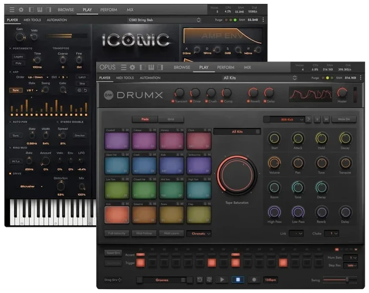 EastWest Sounds DrumX + Iconic Bundle interface