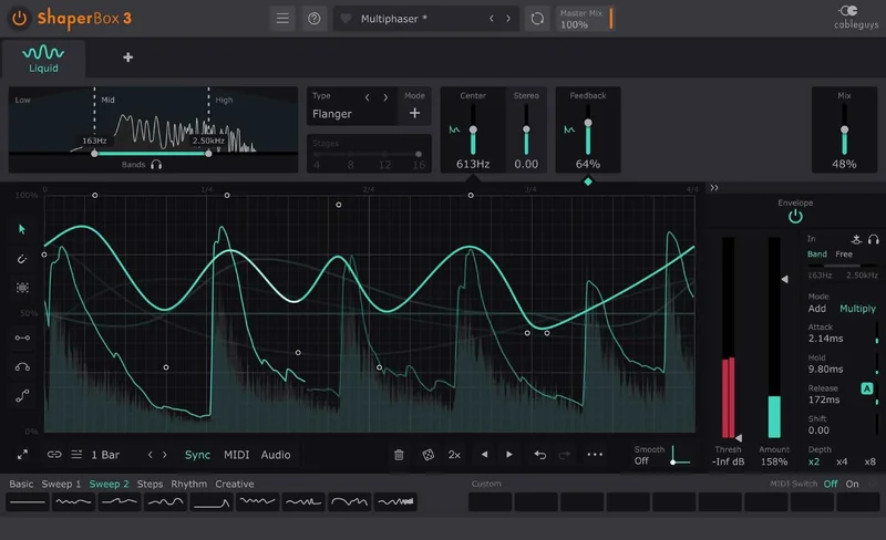 Cableguys LiquidShaper interface