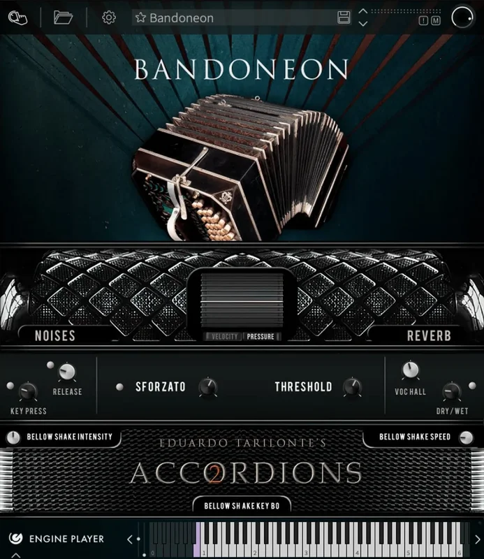 Engine Audio Accordions 2: Single Bandoneon interface