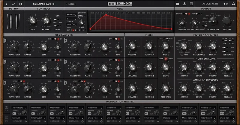 Synapse The Legend HZ interface