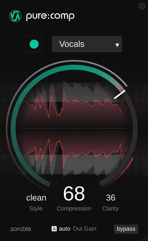 sonible pure:comp + 1 FREE sonible Product interface