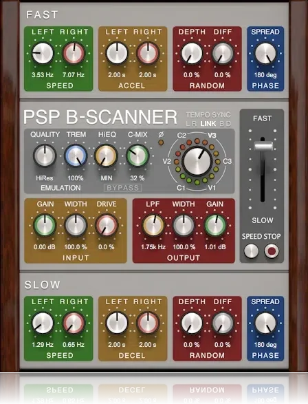 PSP Audioware B-Scanner interface