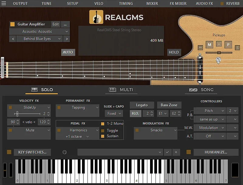 MusicLab RealGMS interface
