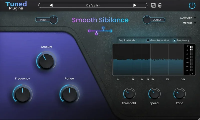 Tuned Plugins Smooth Sibilance interface