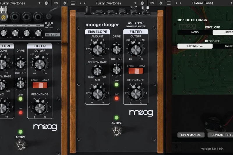 Moog MF-101S Lowpass Filter interface