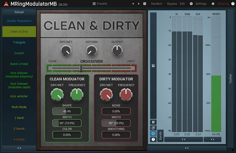 MeldaProduction MRingModulatorMB interface