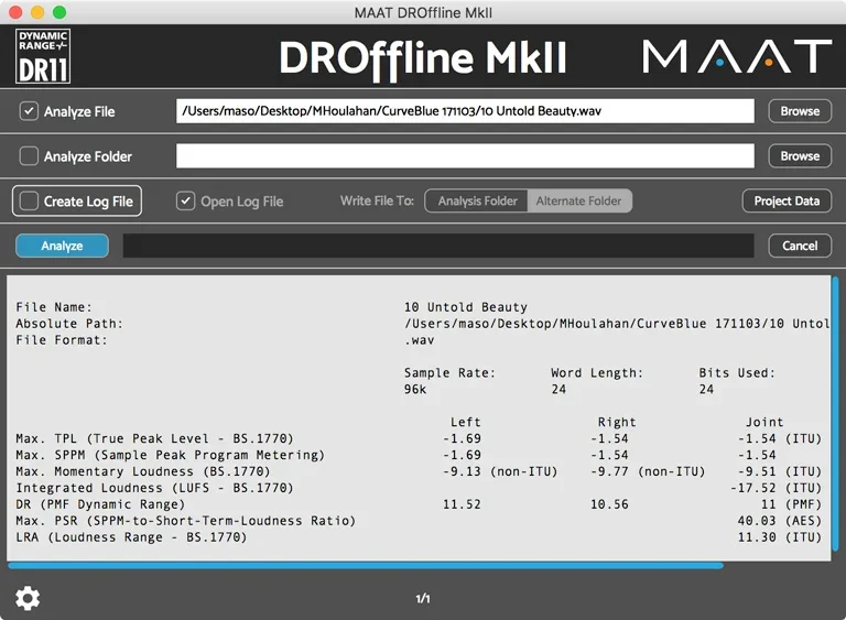 MAAT DROffline MkII interface