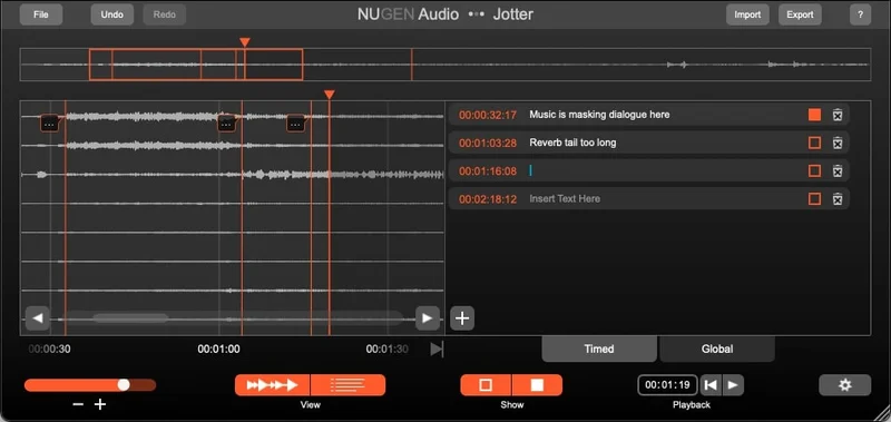 Nugen Audio Jotter interface