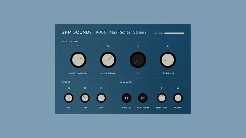 SRM Sounds Max Richter Strings interface