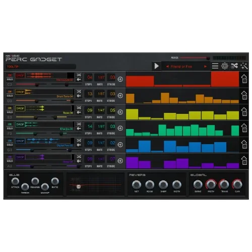 New Nation Audio Perc Gadget interface
