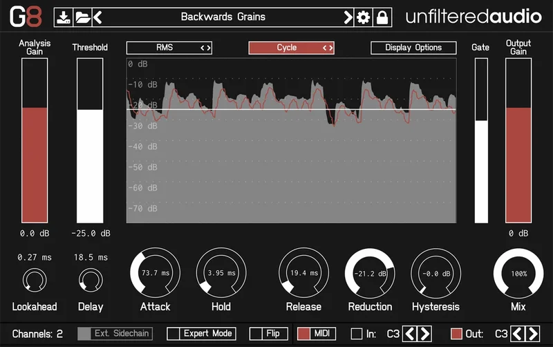 Unfiltered Audio G8 interface