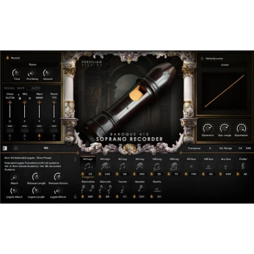 Versilian Studios The Recorder - Complete Collection interface