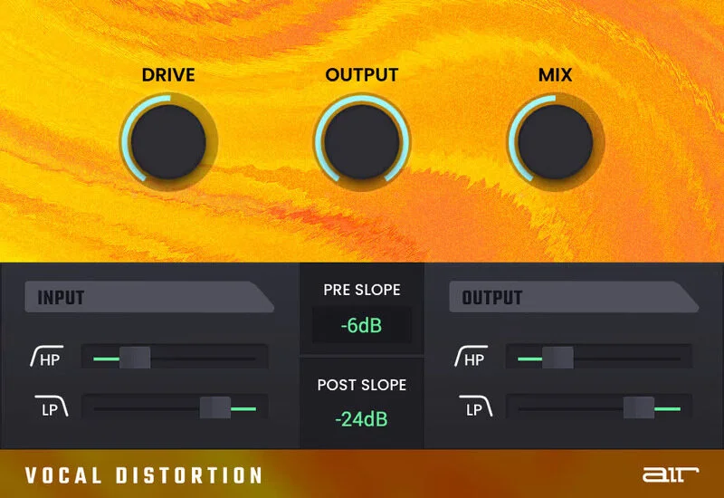AIR Music Technology Vocal Distortion interface