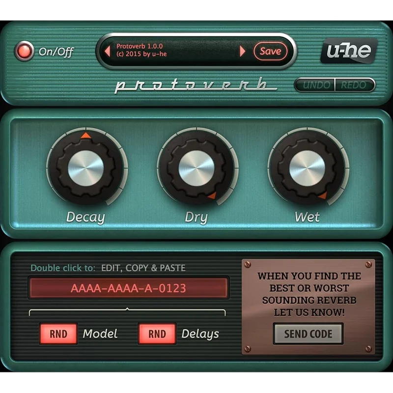 u-he Protoverb interface