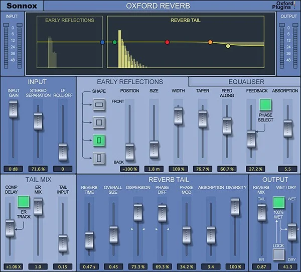 Sonnox Oxford Reverb - HDX interface