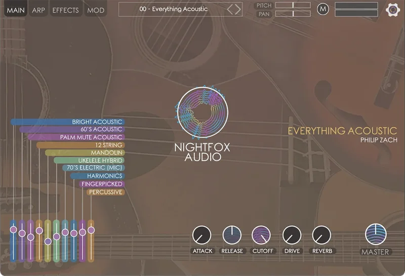 Nightfox Audio Everything Acoustic interface