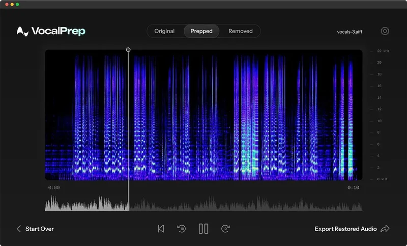 Antares Vocal Prep interface