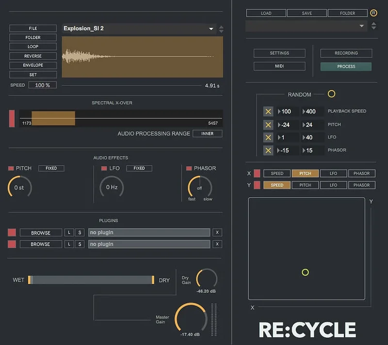 Digital Brain Instruments ReCycle interface