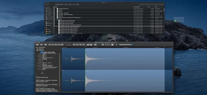 Audio Ease Snapper interface