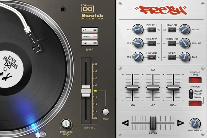 UVI Scratch Machine interface