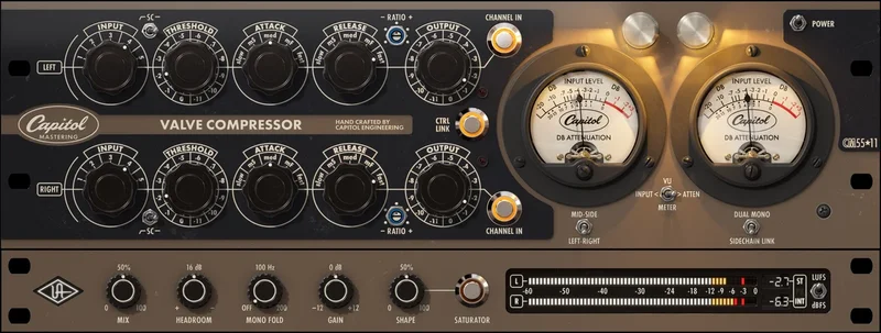 Universal Audio UAD Capitol Mastering Compressor interface