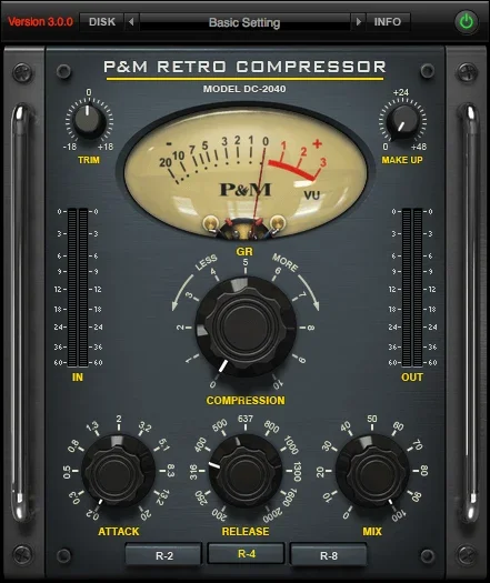 Plug And Mix Retro Compressor interface