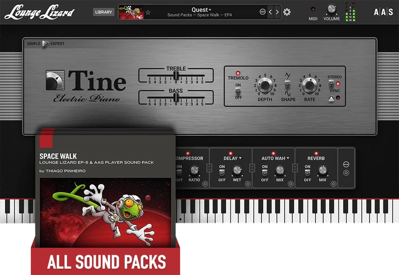 AAS Lounge Lizard EP-5 + Sound Packs Bundle interface