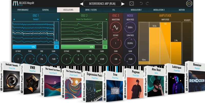 BLEASS Megalit Bundle interface