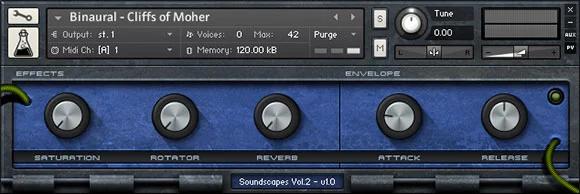 AudioThing Soundscapes Vol.2 interface