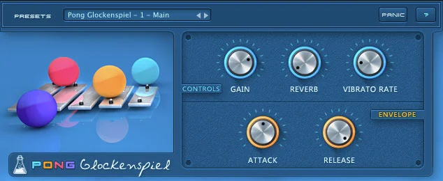 AudioThing Pong Glockenspiel interface