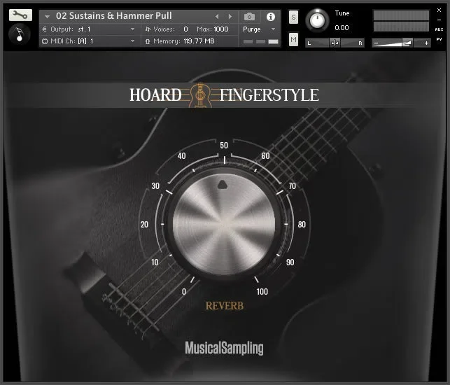 Musical Sampling Hoard Fingerstyle interface