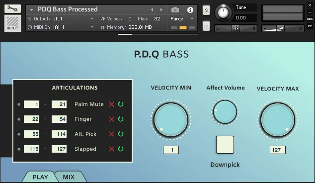 Iamlamprey PDQ Bass interface