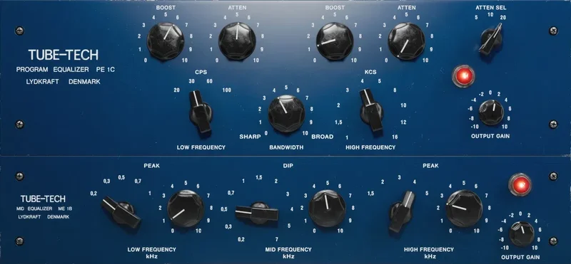 Softube Tube-Tech Equalizers mk II interface