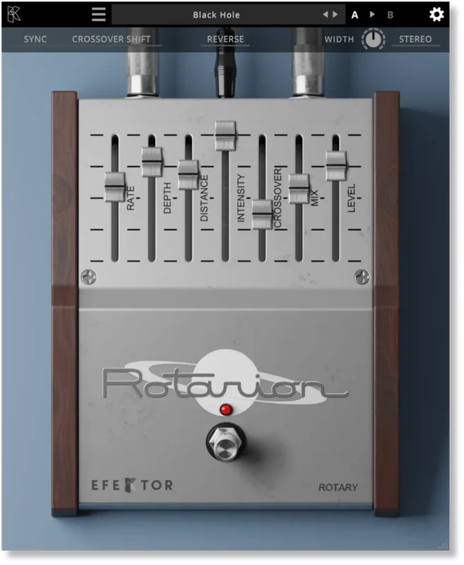 Kuassa Efektor Rotarion Rotary Effect interface