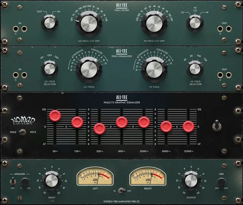 Nomad Factory All-Tec EQs v2 interface