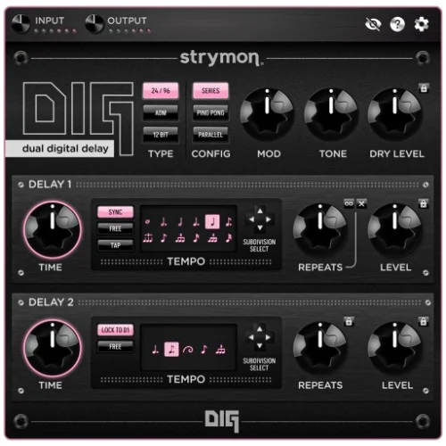 Strymon DIG interface